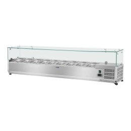 Nadstawa chłodnicza ze szklaną osłoną 9x GN1/3 200cm Royal Catering
