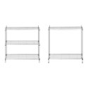Regał magazynowy druciany ażurowy kolor szary 180x90x35cm do 150kg Royal Catering