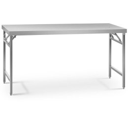 Stół ze stali nierdzewnej cateringowy składany 180 x 60 cm Royal Catering