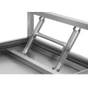 Stół ze stali nierdzewnej cateringowy składany 180 x 60 cm Royal Catering