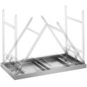 Stół ze stali nierdzewnej cateringowy składany 180 x 60 cm Royal Catering