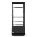 Witryna chłodnicza cukiernicza 4 półki 98L LED - czarna ARKTIC