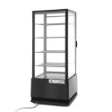 Witryna chłodnicza cukiernicza 4 półki 98L LED - czarna ARKTIC