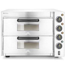 Piec do pizzy dwukomorowy na 2 duże pizze 3000 W 230 V - Hendi 220283 Hendi