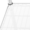 Regał warsztatowy chromowany ażurowy 4 półki + 4 maty do 1 t 1000 kg 120x45x180 cm Royal Catering