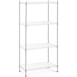 Regał warsztatowy chromowany druciany 4 półki + 4 maty do 1 t 1000 kg 90x45x180 cm Royal Catering