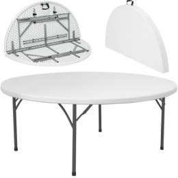 Stół cateringowy okrągły składany do 250 kg śr. 1500 x 740 mm - Hendi 810996 Hendi