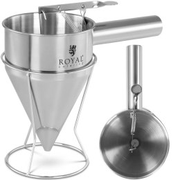 Dozownik pistolet do sosów kremów ze stali nierdzewnej dysza śr. 8 mm 1.2 l Royal Catering