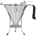Dozownik pistolet do sosów kremów ze stali nierdzewnej + stojak 3 dysze 1.8 l Royal Catering