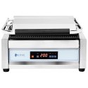 Grill kontaktowy ryflowany sterowany elektronicznie 34 x 23 cm 2200 W Royal Catering