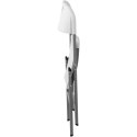 Krzesło cateringowe bankietowe ogrodowe składane do 180 kg 40 x 38 cm białe Royal Catering