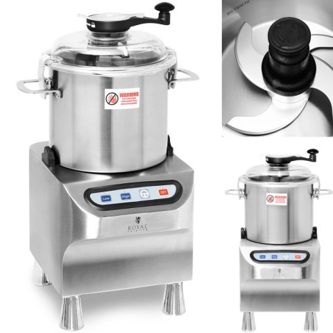 Kuter wilk gastronomiczny do siekania mielenia krojenia mięsa warzyw 8 l 1500/2800 obr./min 800 W Royal Catering