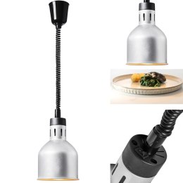 Lampa grzewcza do potraw na podczerwień IR wisząca srebrna śr. 17.5 cm 250 W Royal Catering