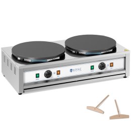 Naleśnikarka podwójna elektryczna z żeliwnymi płytami 2 x 40cm 2 x 3000 W Royal Catering