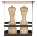 Organizer koszyk stołowy na przyprawy z drewnianą rączką 23x10x24 cm - Hendi 427040 Hendi