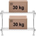 Półka druciana ścienna podwójna do 60 kg 90 x 35 x 60 cm Royal Catering