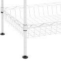 Regał druciany metalowy do magazynu garderoby 5 koszy 45 x 35 x 152 cm do 100 kg Royal Catering