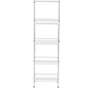 Regał druciany metalowy do magazynu garderoby 5 koszy 45 x 35 x 152 cm do 100 kg Royal Catering
