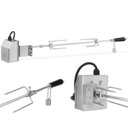 Rożen elektryczny obrotowy do grilla ze stali nierdzewnej 83 cm 2 obr./min Royal Catering