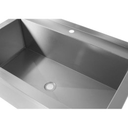 Stół z basenem jednokomorowym gastronomiczny spawany nierdzewny 120x60x85 cm - Hendi 813430 Hendi