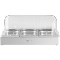 Witryna bufetowa śniadaniowa z pokrywą rolltop 3x GN 1/3 3x 2,6 l Royal Catering