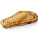 Deska do serwowania z drewna oliwnego z rowkiem 300 x 210 x 18 mm - Hendi 505199 Hendi