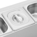Ekspozytor stojak na pojemniki gastronomiczne 5 x GN 1/6 9.5 l + pojemniki z pokrywkami Royal Catering