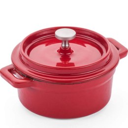 Garnek żeliwny emaliowany 0.27 l czerwony - Hendi 626856 Hendi