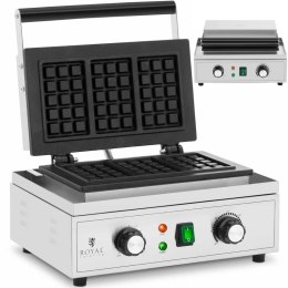 Gofrownica prostokątna na 3 gofry belgijskie TEFLON 1500 W Royal Catering