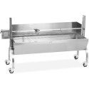 Grill węglowy z rożnem obrotowym elektrycznym do pieczenia prosiaka z osłoną 13 W 40 kg 137 cm Royal Catering