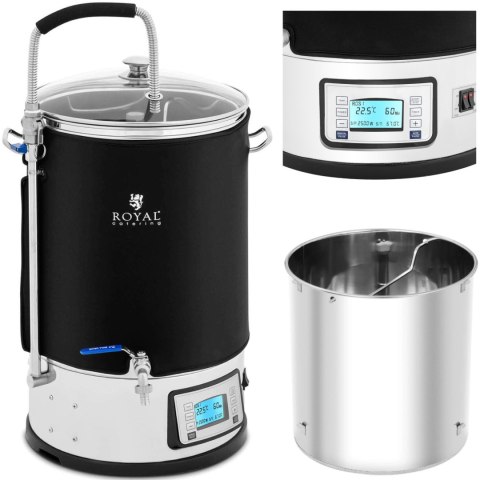 Kocioł warzelny zacierny do produkcji piwa brzeczki LCD 25-100C 30 l Royal Catering