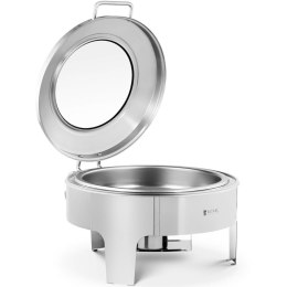 Podgrzewacz do potraw na pastę okrągły z pokrywą z okienkiem śr. 39 cm 5.8 l Royal Catering