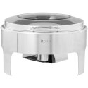 Podgrzewacz do potraw na pastę okrągły z pokrywą z okienkiem śr. 39 cm 5.8 l Royal Catering