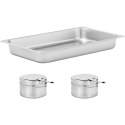Podgrzewacz do potraw stołowy na pastę z przezroczystą pokrywą GN 1/1 8.5 l Royal Catering