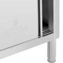 Stół gastronomiczny z szafką z drzwiami suwanymi STAL 120 x 50 cm do 330 kg Royal Catering