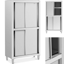 Szafa gastronomiczna magazynowa ze stali nierdzewnej drzwi suwane 120 kg 100 x 50 x 180 cm Royal Catering