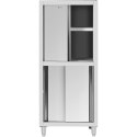 Szafa gastronomiczna magazynowa ze stali nierdzewnej drzwi suwane 120 kg 80 x 50 x 180 cm Royal Catering
