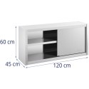 Szafa ścienna gastronomiczna z drzwiami przesuwanymi STAL 120 x 45 x 60 cm Royal Catering