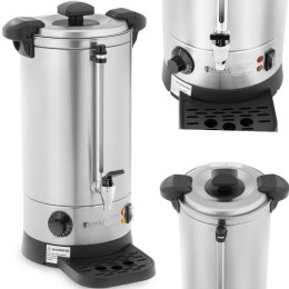 Warnik podgrzewacz do wody z podwójnymi ściankami i ociekaczem 9 L 1500 W srebrny Royal Catering