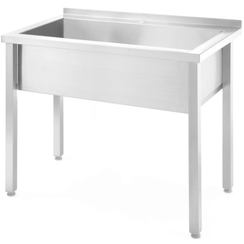 Basen zlew gastronomiczny jednokomorowy spawany Budget Line STAL 1000 x 600 x 850 cm - Hendi 816714 Hendi