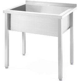 Basen zlew gastronomiczny jednokomorowy spawany Budget Line STAL 800 x 600 x 850 cm - Hendi 816707 Hendi