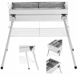 Grill węglowy ze składanym rusztem i półką 53 x 26 cm Royal Catering