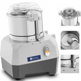 Kuter gastronomiczny do siekania mieszania mięsa warzyw ziół 1500 obr./min 3 l 735 W Royal Catering
