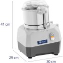 Kuter gastronomiczny do siekania mieszania mięsa warzyw ziół 1500 obr./min 3 l 735 W Royal Catering