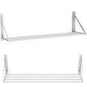 Półka ścienna składana ze stali nierdzewnej do 40 kg 120 x 30 cm Royal Catering