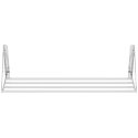 Półka ścienna składana ze stali nierdzewnej do 40 kg 120 x 30 cm Royal Catering