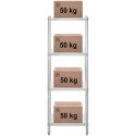 Regał metalowy magazynowy gastronomiczny do 200 kg 60 x 60 x 180 cm Royal Catering