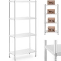 Regał metalowy magazynowy gastronomiczny do 200 kg 80 x 40 x 180 cm Royal Catering