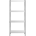 Regał metalowy magazynowy gastronomiczny do 200 kg 80 x 40 x 180 cm Royal Catering