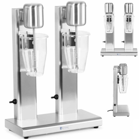Shaker mikser barowy koktajler do smoothie shake podwójny 2 x 1 l 15000 obr./min Royal Catering